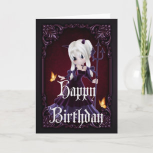 Little Devil 7 gothique Bonne carte d'anniversaire