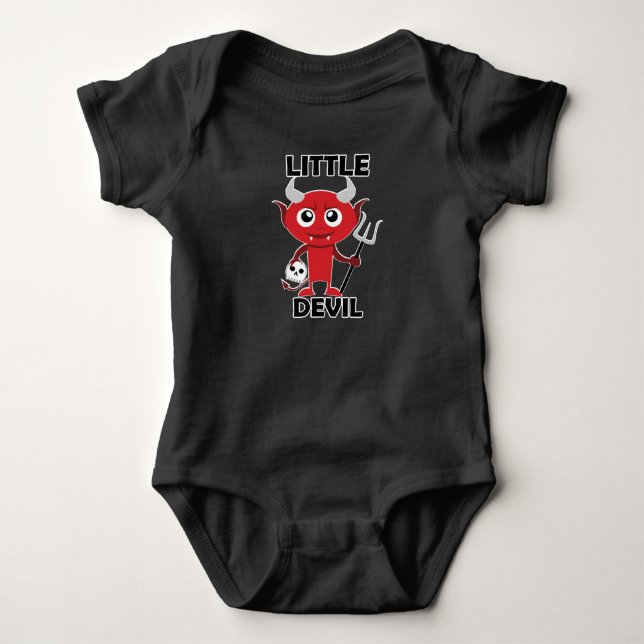 Little Devil - Baby Jersey Bodysuit (Front)