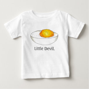 Little Devil Deviled Stuffed Egg Eggs Picnic Food Baby T-Shirt