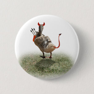 Little Devil Duck 2 Inch Round Button