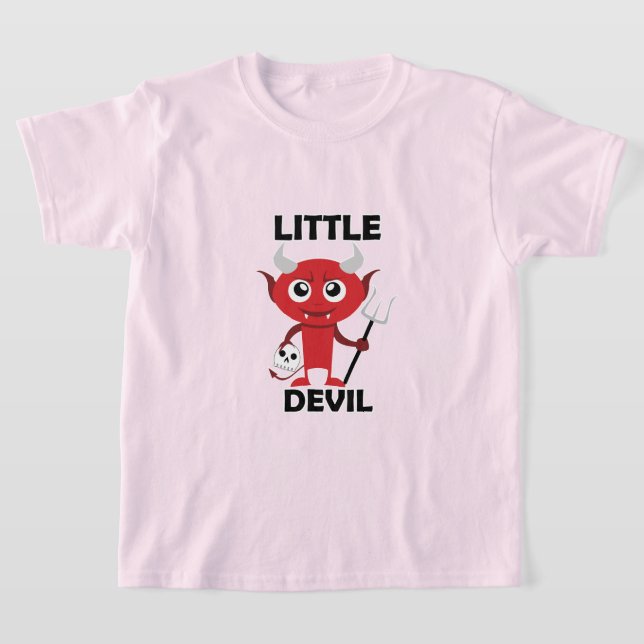 Little Devil - Kids' Basic T-Shirt (Laydown)