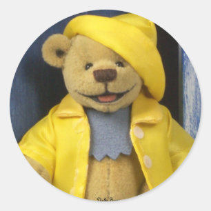 Little Dinky Bear Classic Round Sticker