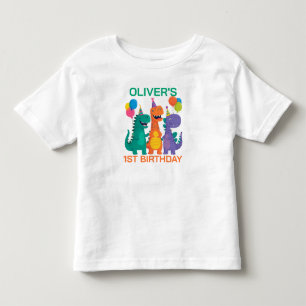 Little Dino 1st Birthday T-Shirt
