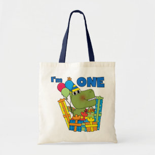 Little Dino 1st Birthday T shirts and Gifts Tote Bag