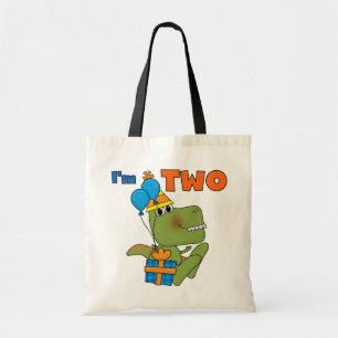 Little Dino 2nd Birthday Tshirts and Gifts Tote Bag
