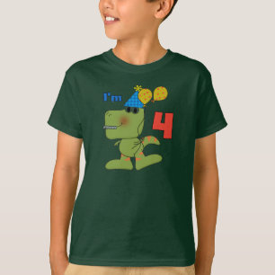 Little Dino 4th Birthday Tshirts and Gifts
