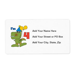 Little Dino 4th Birthday Tshirts et cadeaux