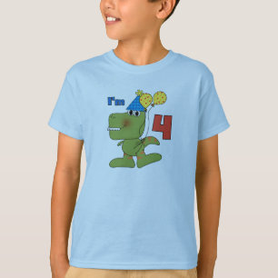 Little Dino 4th Birthday Tshirts et cadeaux