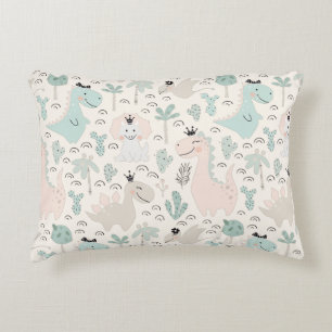 Little Dino Delight   Accent Pillow