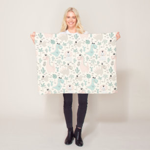 Little Dino Delight Fleece Blanket