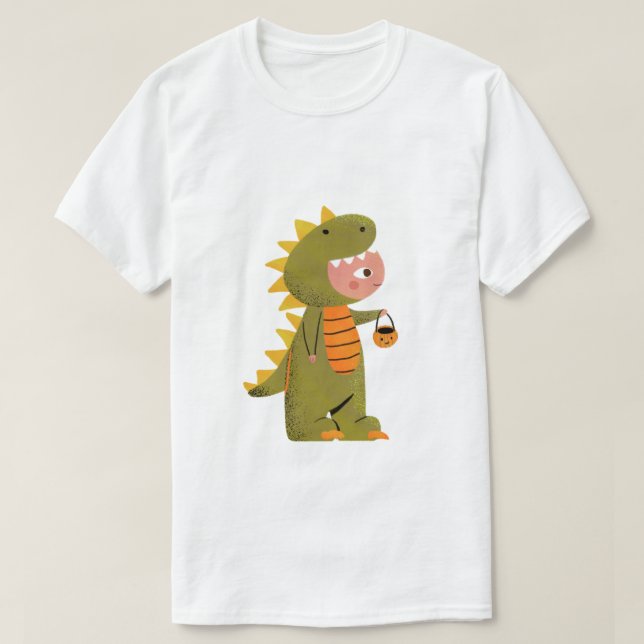 Little dino haunted night T-Shirt (Design Front)