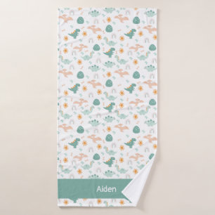 Little Dino Personlized kids Bath Towel
