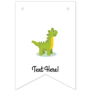 Little Dinosaur Bunting Flags
