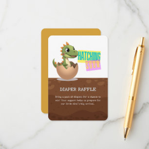 Little Dinosaur Hatching Soon Enclosure Card