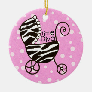 "Little Diva" to Personalize - Ornament