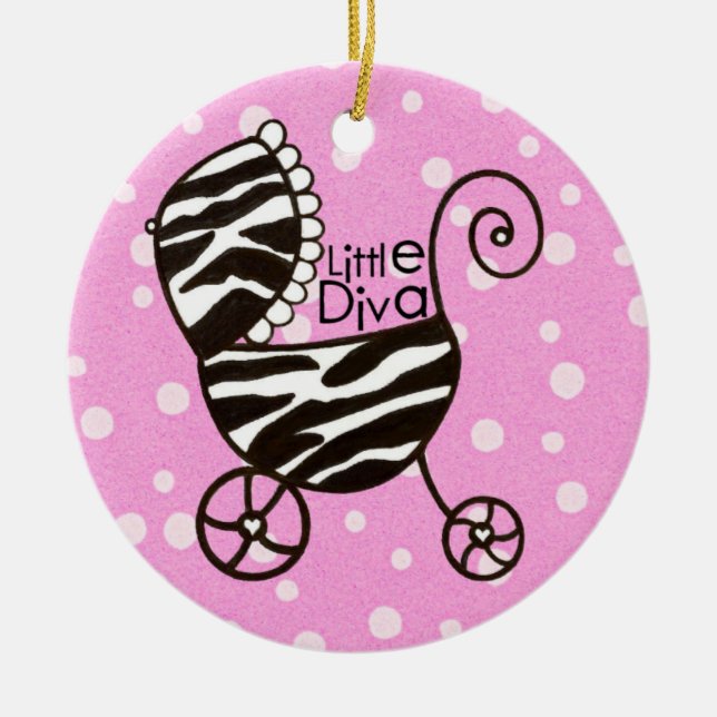 "Little Diva" to Personalize - Ornament (Front)