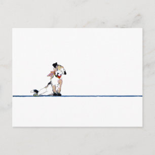 Little Dog Divider Postcard