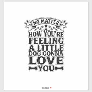 Little Dog Love You Vintage Typography Design_1