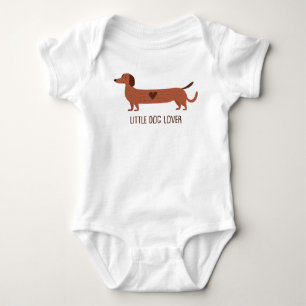 Little dog lover baby bodysuit