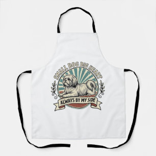 Little Dog Lover Shirt Vintage Engraved Companion  Apron