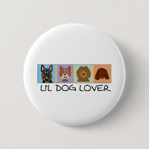 Little Dog Lover Tshirts and Gifts 2 Inch Round Button
