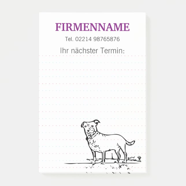 Little Dog Post-it Notes (Front)