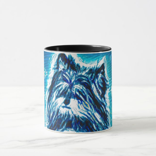 Little Doggy in blue Mug (Center)
