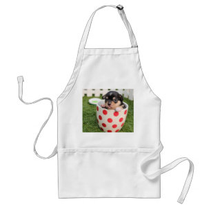 Little doggy in the cup standard apron