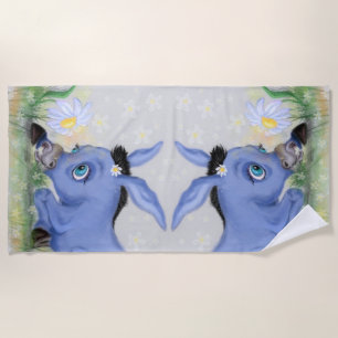 Little Donkey and Daisy - Sweet Beach Towel