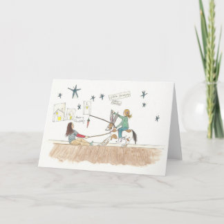 Little Donkey Christmas Card