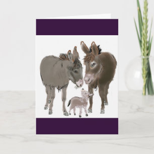 Little Donkey Holiday Card
