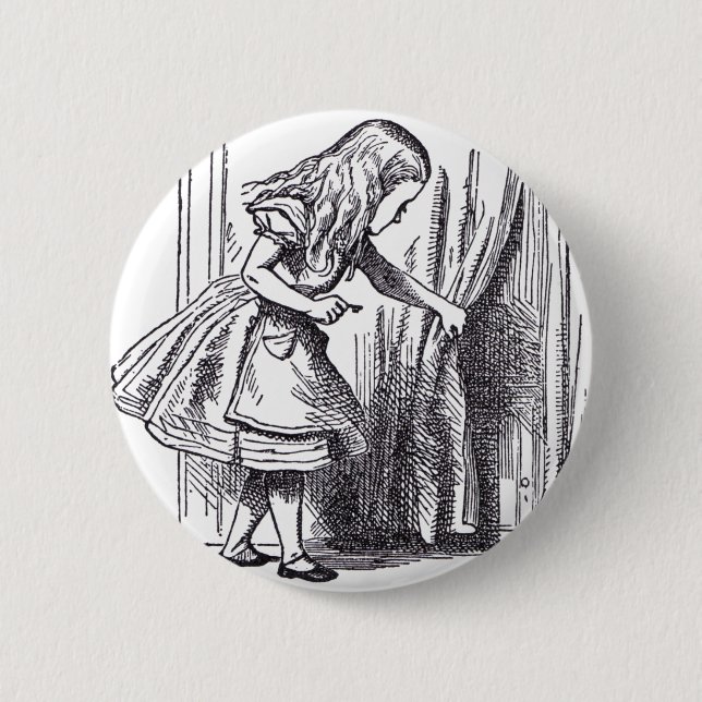 Little Door 2 Inch Round Button (Front)