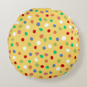 Little Dots Round Pillow