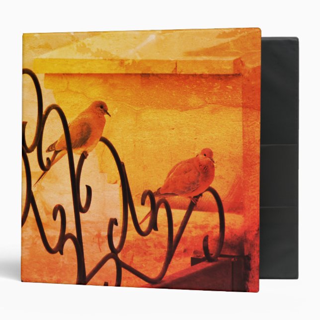Little Doves Notebook Clipboard Mouse Pad Desk Org Binder (Front/Inside)