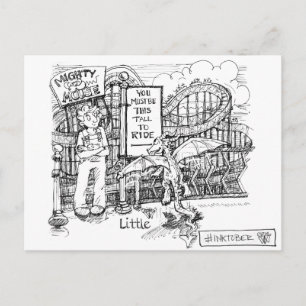 Little Dragon at Theme Park Postcard