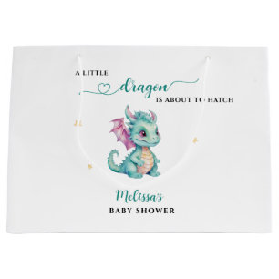 Little Dragon Baby Shower Large Gift Bag