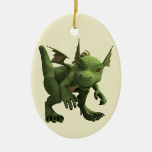 Little Dragon Ceramic Ornament