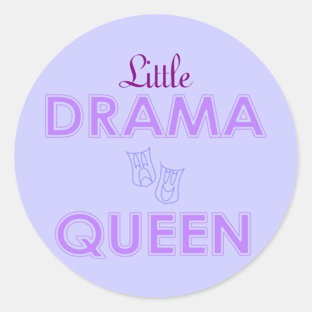 Little Drama Queen Stickers (Front)
