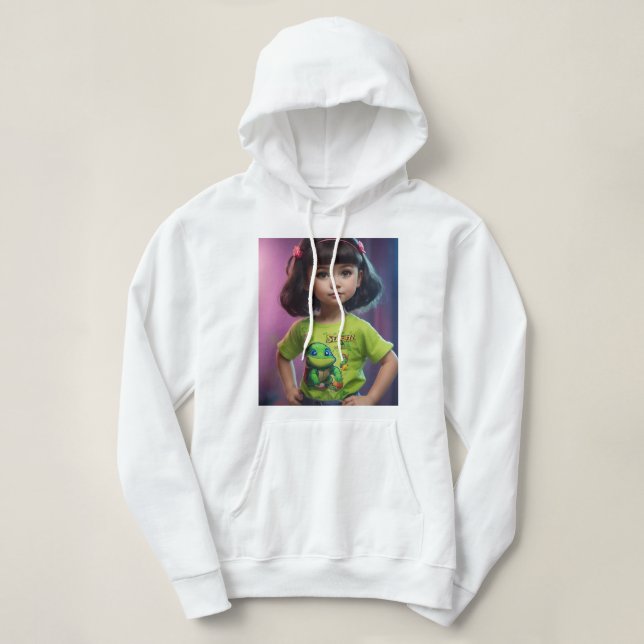  "Little Dreamer: Ukrainian Beauty with a Sweet Tw Hoodie (Design Front)