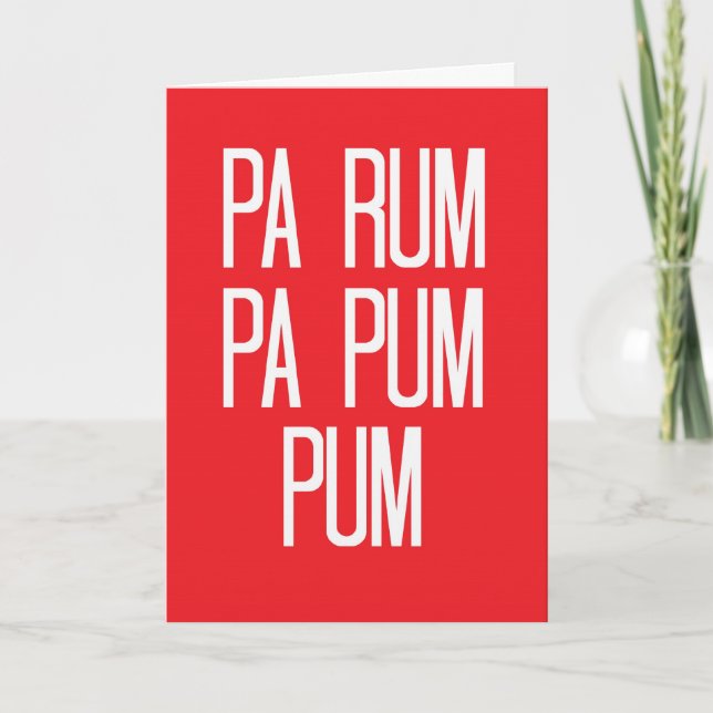 Little Drummer Boy Christmas Card (Front)