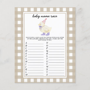 Little Duck - Baby name race game