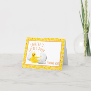 Little Duck Hatching Bientôt Baby shower Merci T
