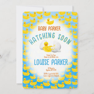 Little Duck Hatching Soon Baby Shower Invitation
