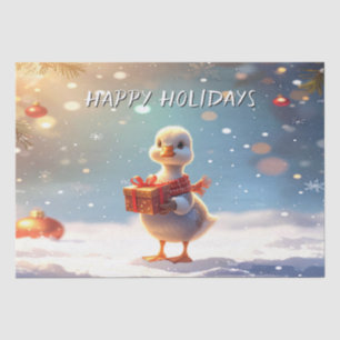 Little Duck Holiday Tissue Paper