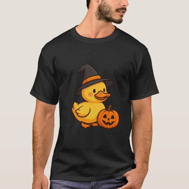 Little Duck in Halloween World Men’s T-Shirt  (Front)