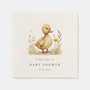 Little Duckling Baby Shower Napkin