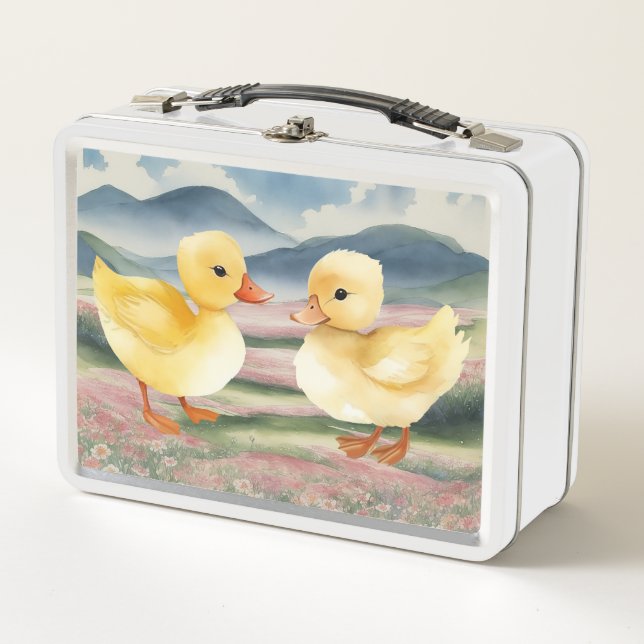 Little Ducklings Metal Lunch Box (Front)