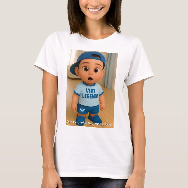 Little Dude Series 1 #VL - Born To Sparkle T-Shirt (Front)