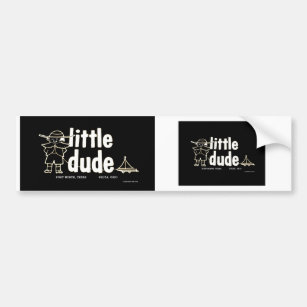 Little Dude Trailer Co. Black & White  Stickers