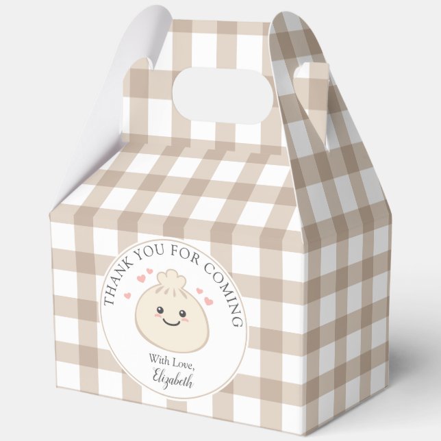 Little Dumpling Baby Shower Thank You For Coming Favor Box (Front)